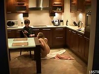 Free Sex Naked Teens Passionate Sex In Kitchen