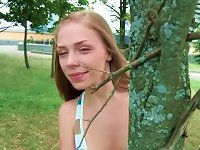 Free Sex Teen Goes For A Walk Outdoors